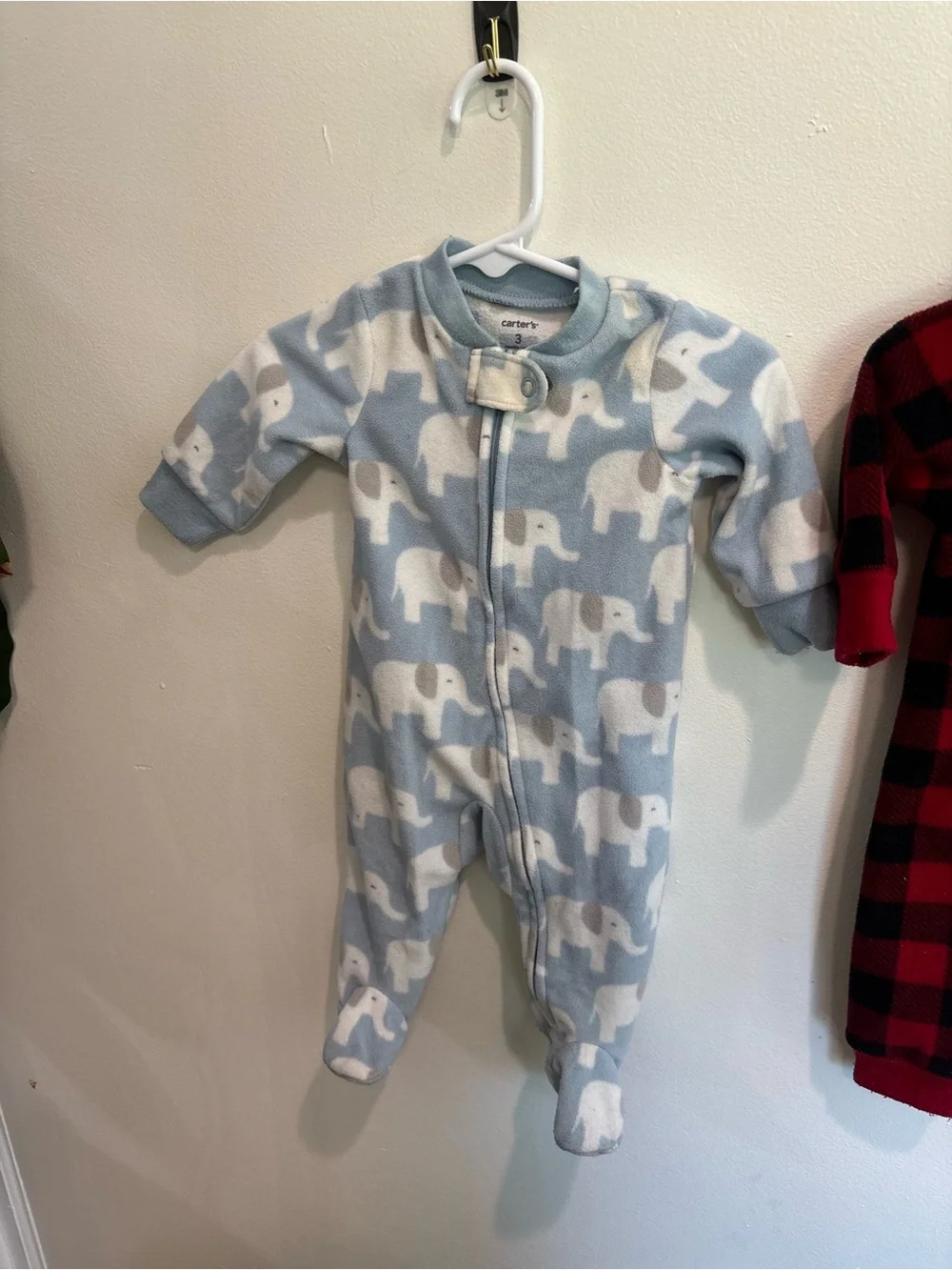 Carters fleece winter bay boy pajama outfit bundle 3 months
